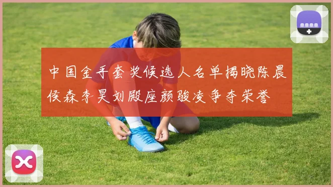 中国金手套奖候选人名单揭晓陈晨侯森李昊刘殿座颜骏凌争夺荣誉